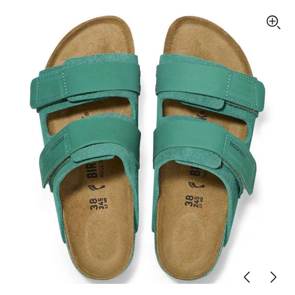 Birkenstock Other - Birkenstock Uji Sandals Men 13 Digital Green NEW Suede Hook Loop Slide EU 46